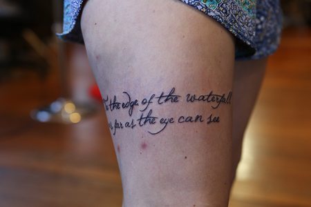 Script tattoo Authentink