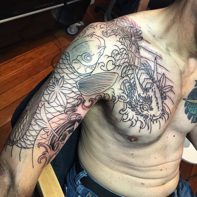 koi dragon sleeve kian forreal