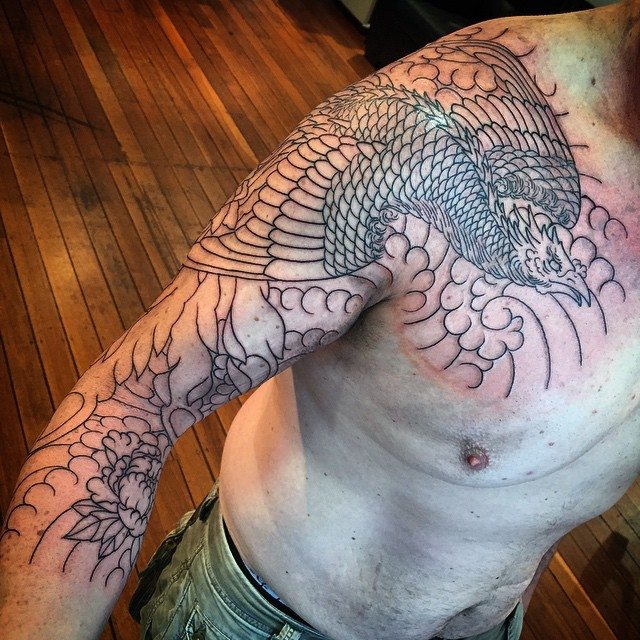 phoenix sleeve tattoo shop sydney