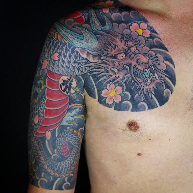 wisteria in Japanese Irezumi Tattoos  Search in 13M Tattoos Now   Tattoodo