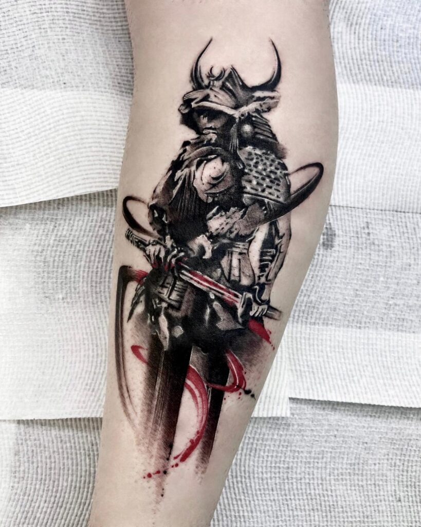 Chinese warrior tattoo