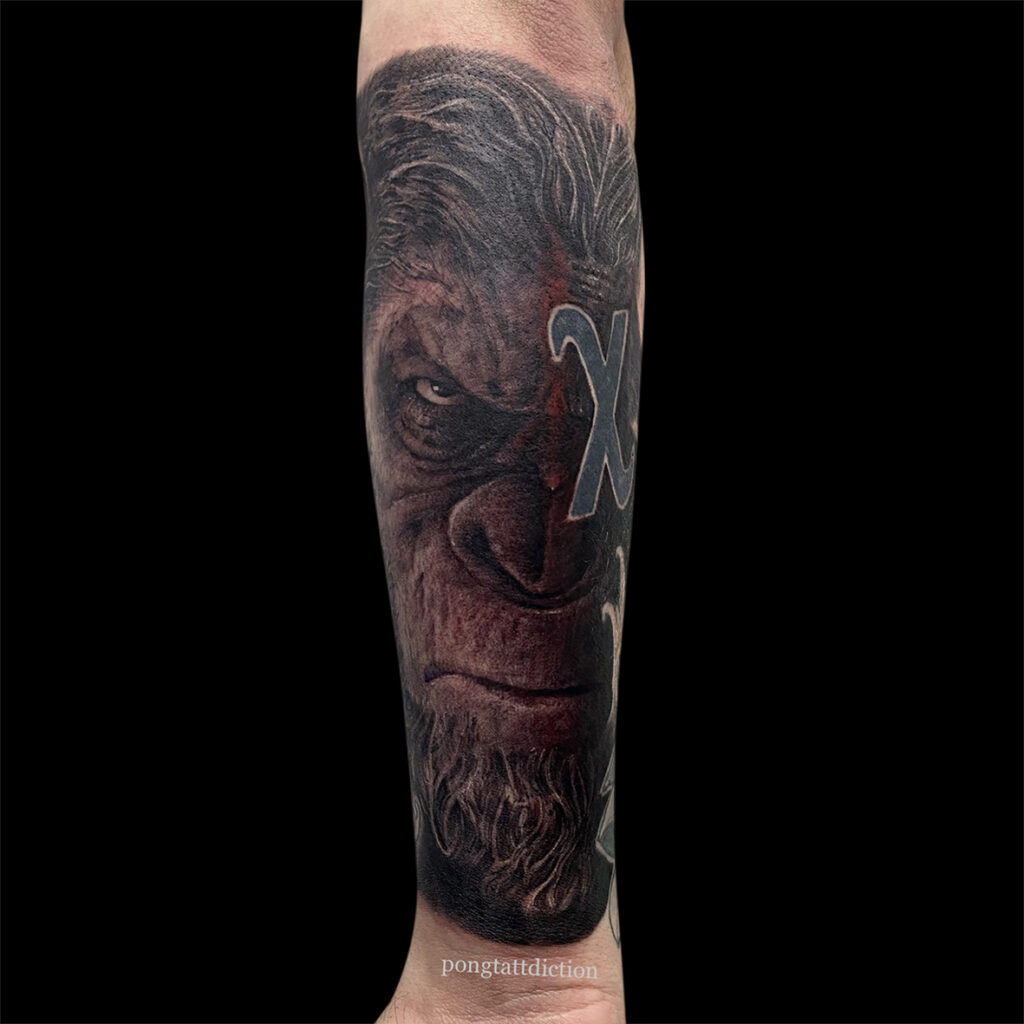 Tattoo uploaded by Pharoah fairroh  Caesar planet of the apes tattoo   Tattoodo