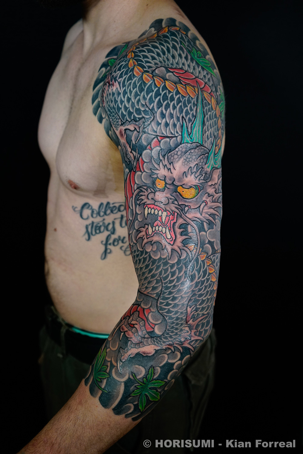 Japanese Dragon Tattoo by Kris Magnotti