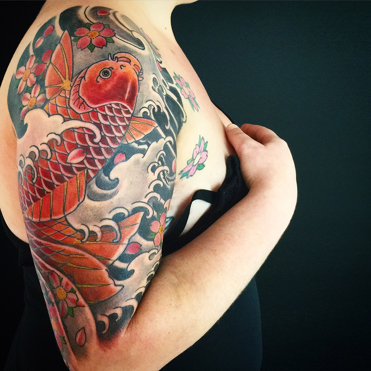 Koi Fish  Ian Hilz  Japanese Tattoo