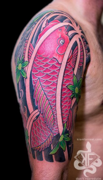 Koi Fish Tattoos, Koi Fish Chest & Sleeve Tattoos