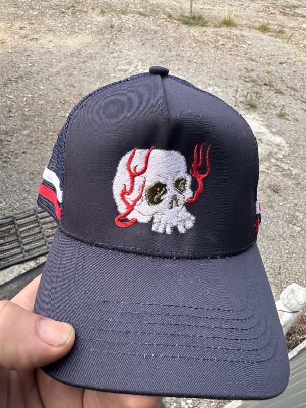 Japanse Skull -  Embroidered Cap - Image 4