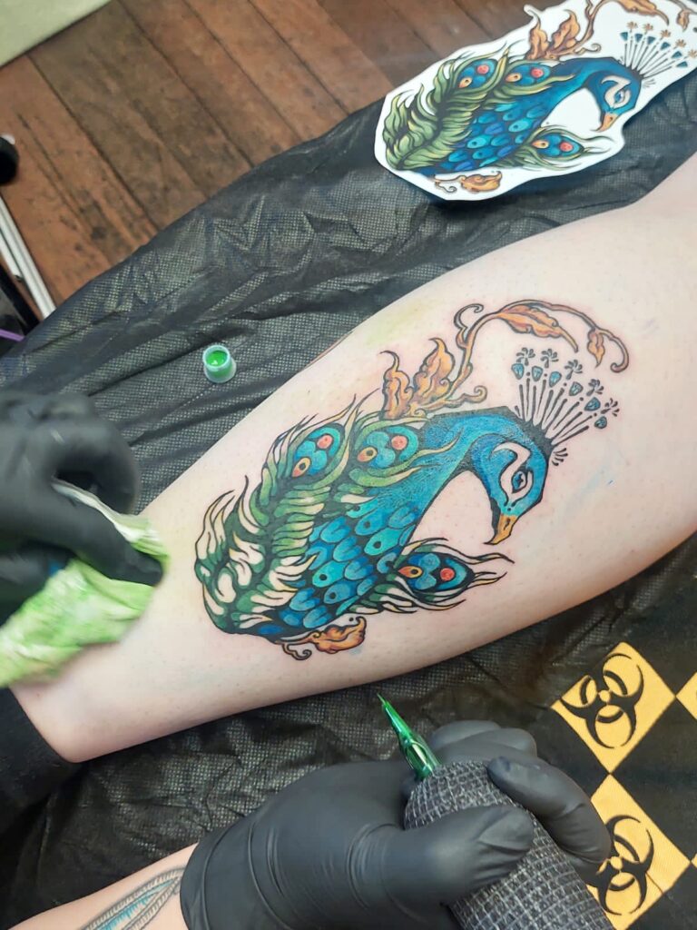 PEACOCK TATTOO WITH KAEDE 16 9d8a4643 ae4d 4125 91eb b0a206bedba8