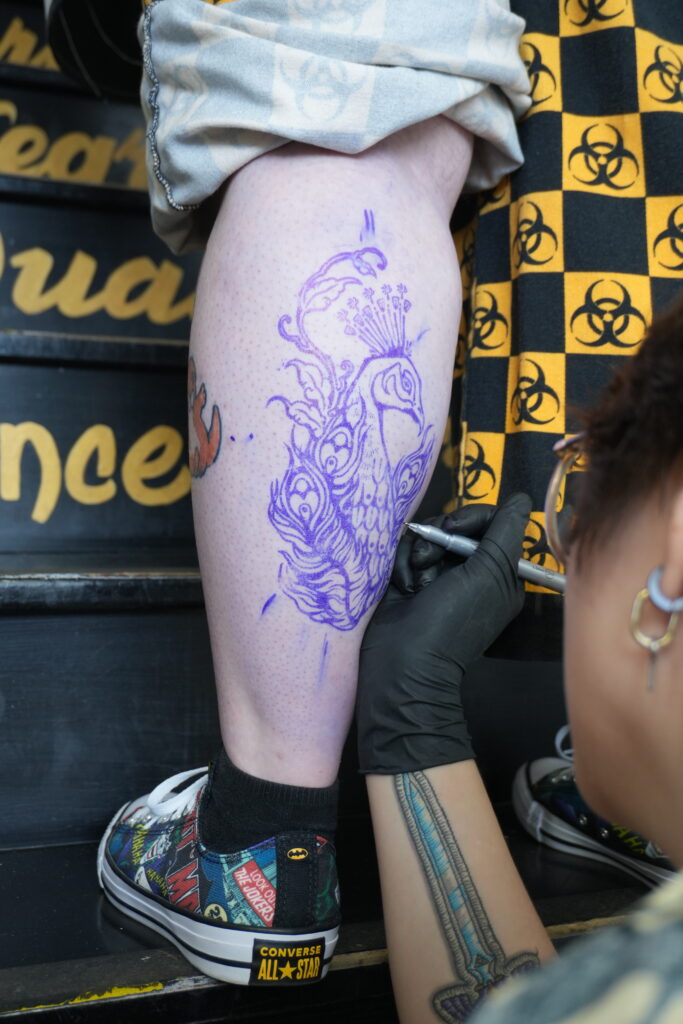 PEACOCK TATTOO WITH KAEDE 5 DSC03506