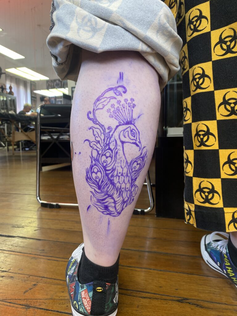 PEACOCK TATTOO WITH KAEDE 6 IMG 1967